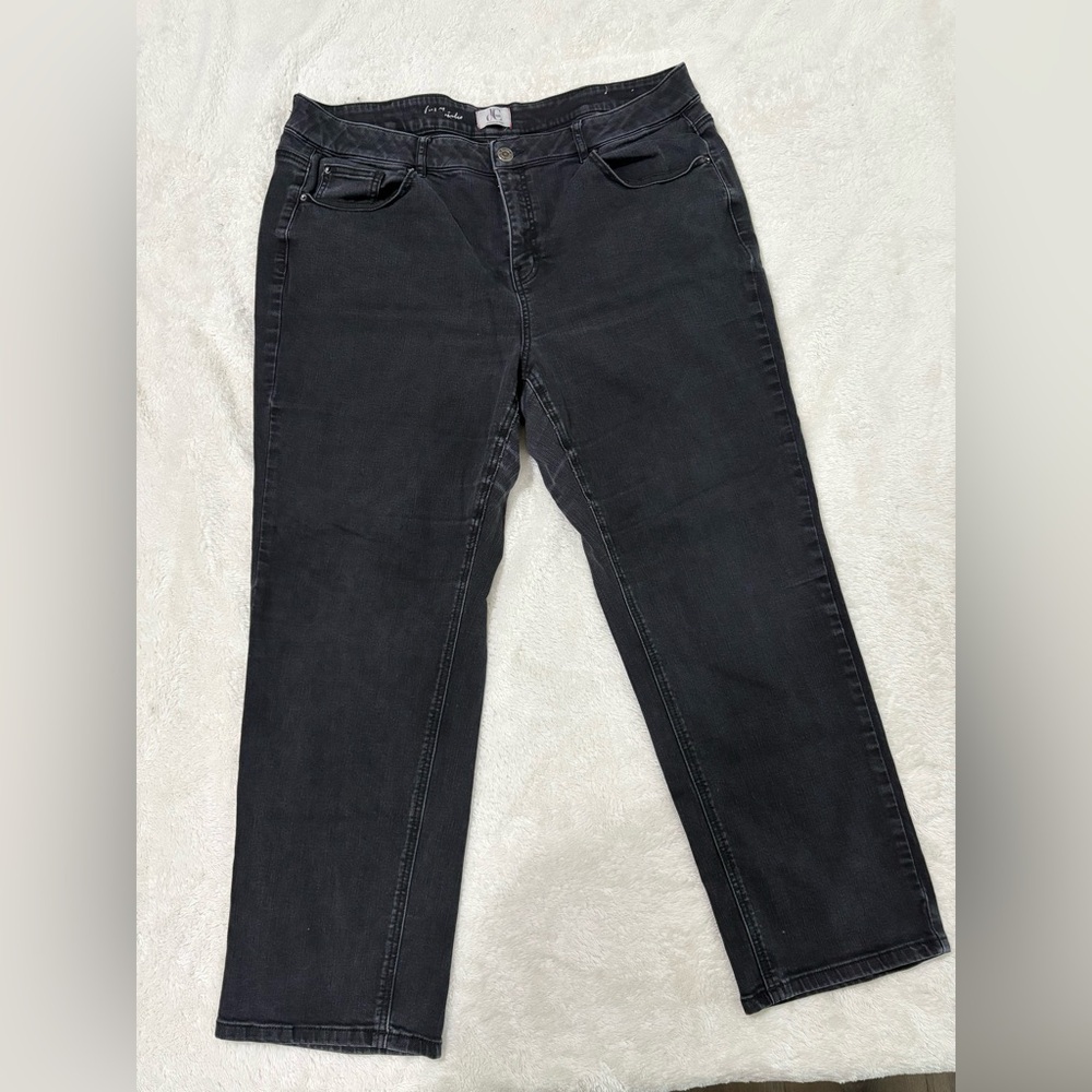 Penningtons Classic Black Women's Jeans Plus Size Petite